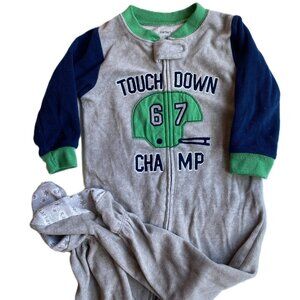 🏈 5 / $10 Bundle | Sports Footie PJ 18M